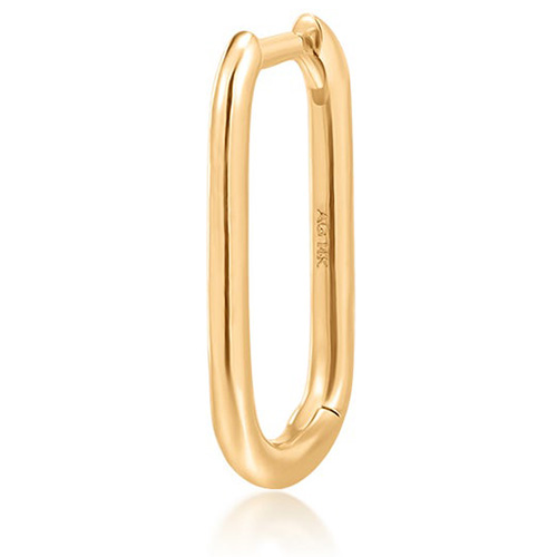 Aurelie Gi IMOGEN 14k Yellow Gold Single Paper Clip Huggie Earring