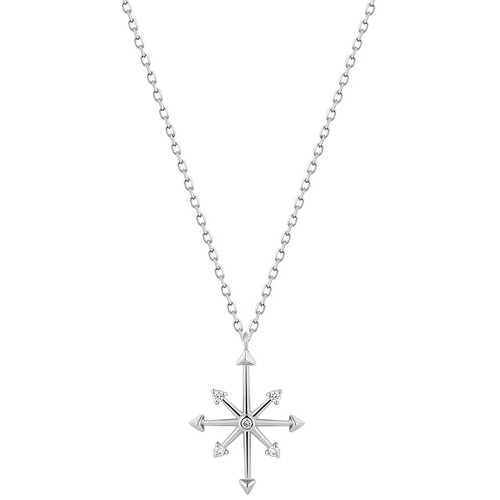 Aurelie Gi CANDIE Diamond Octagram Star Necklace