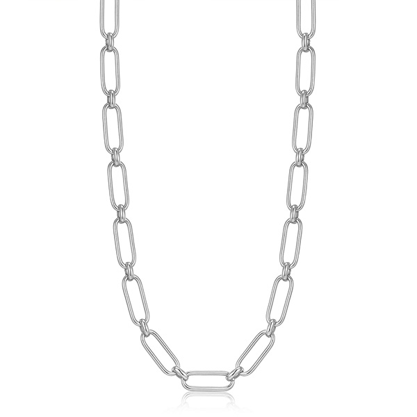 Ania Haie Sterling Silver Cable Connect Chunky Chain Necklace