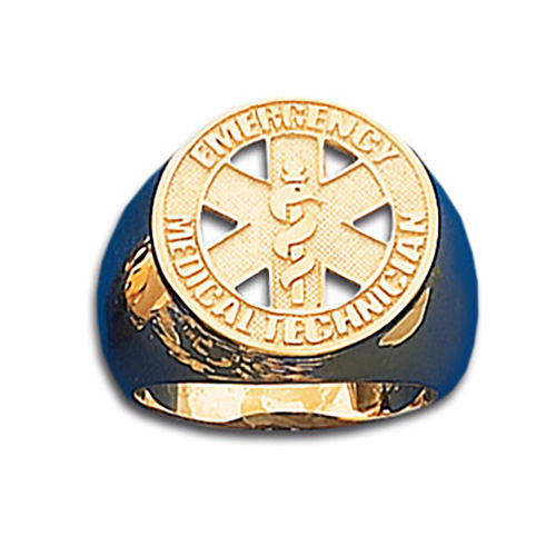 EMT 10kt Gold Badge Ring
