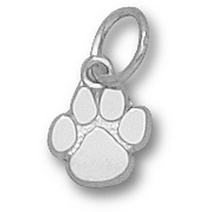 Sterling Silver 3/8in Clemson University Paw Charm