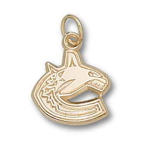 Vancouver Canucks C Pendant 3/8in 10k Yellow Gold