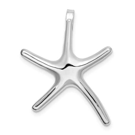 Sterling Silver 1in Skinny Starfish Pendant
