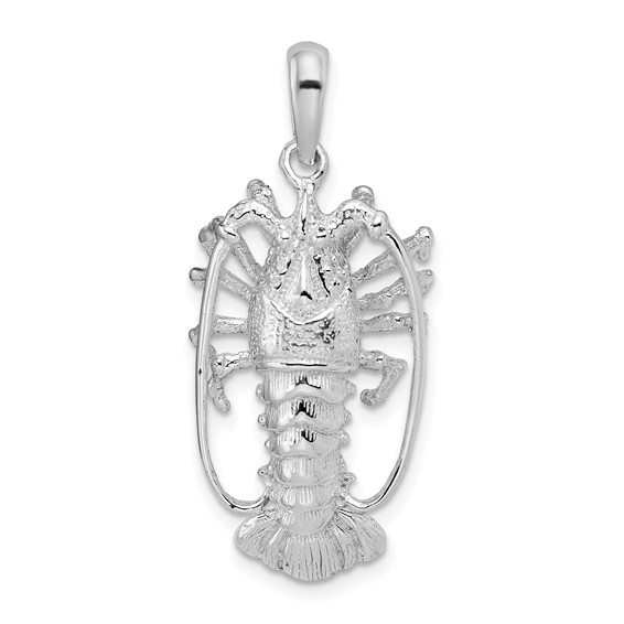 Sterling Silver 1in Lobster Pendant without Claws