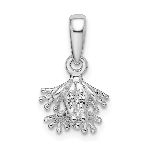 Sterling Silver Extra Small Frog Pendant 
