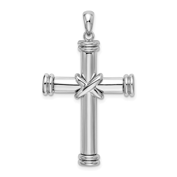 Sterling Silver Cross Pendant with X Center