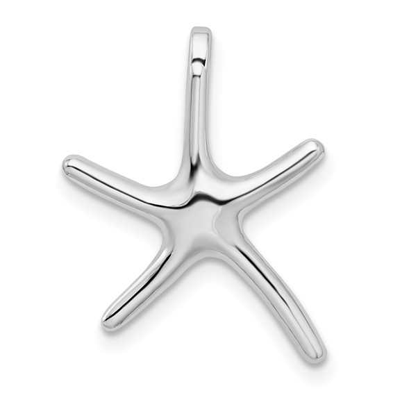 Sterling Silver 3/4in Dancing Starfish Pendant with Hidden Bail