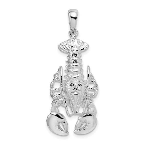 Sterling Silver 1 1/2in Moveable Lobster Pendant 