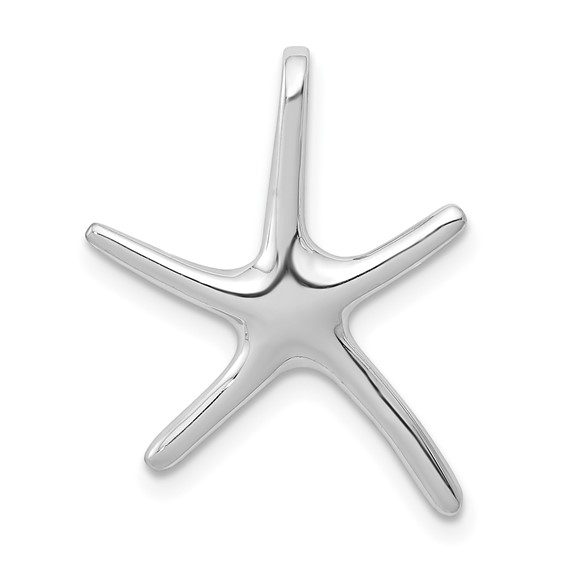 14kt White Gold Medium Skinny Starfish Pendant