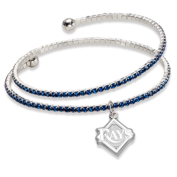 Tampa Bay Rays Amped Logo Crystal Bracelet