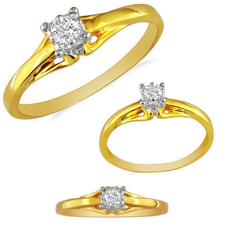 .05ct Diamond Promise Ring - 10k Yellow Gold