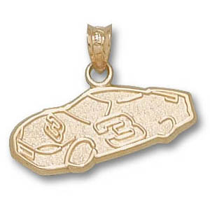 Dale Earnhardt Car 3/8in 14k Pendant