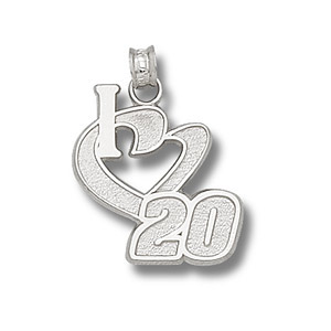 I Love No. 20 3/4in Sterling Silver Pendant
