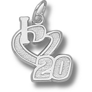 I Love No. 20 1/2in Sterling Silver Pendant