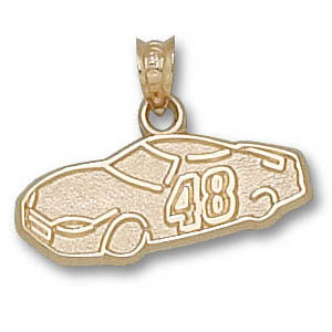 Jimmie Johnson Car #48 Pendant 3/8in 10k Gold