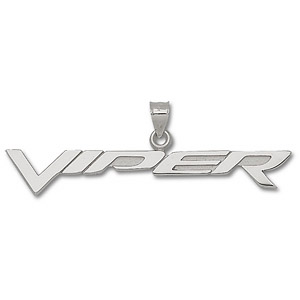 Dodge Viper 7/16 inch Sterling Silver Pendant