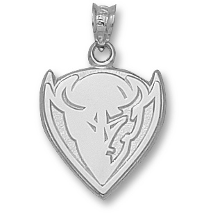 Sterling Silver 5/8in DePaul Demon Pendant