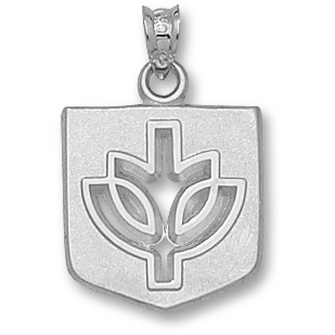 Sterling Silver 5/8in DePaul University Tree Pendant