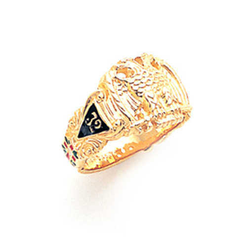 Masonic Scottish Rite Ring - 10k Gold