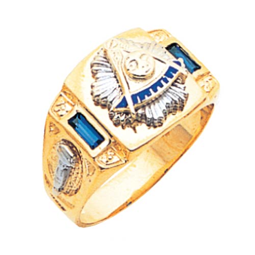 10kt Yellow Gold Wide Past Master Ring