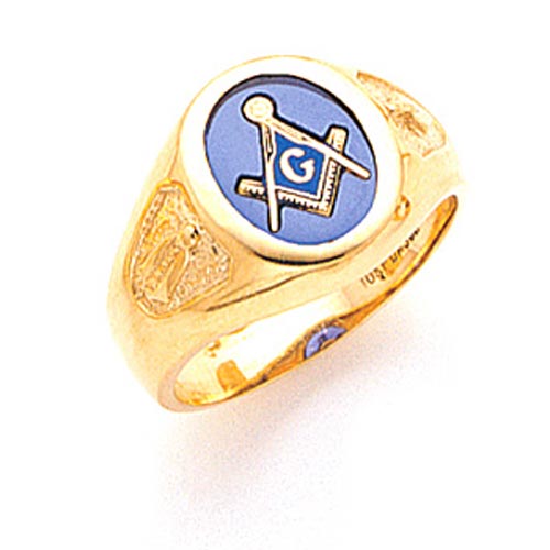3rd Degree Blue Lodge Masonic Ring - 10k Gold