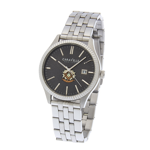 40mm Bulova Caravelle Past Master Mason Watch with Steel Bracelet