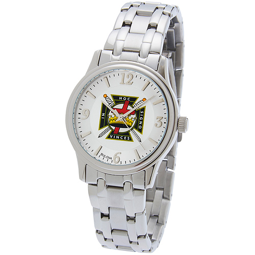 38mm Bulova Knights Templar Watch with Sport Steel Bracelet