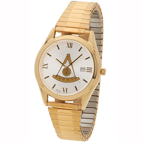 Bulova Gold-tone Scottish Past Master Watch with Expandable Bracelet