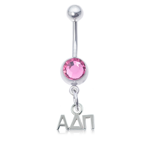 Alpha Delta Pi Pink Belly Button Ring