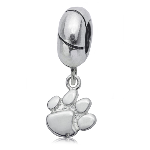 Sterling Silver Clemson University Charm Bead