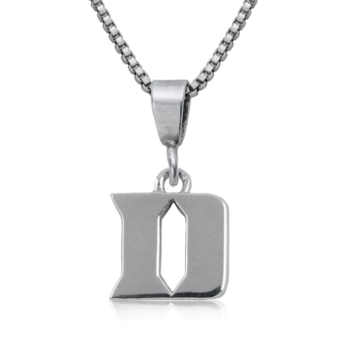 Sterling Silver Duke University Charm 16in Necklace