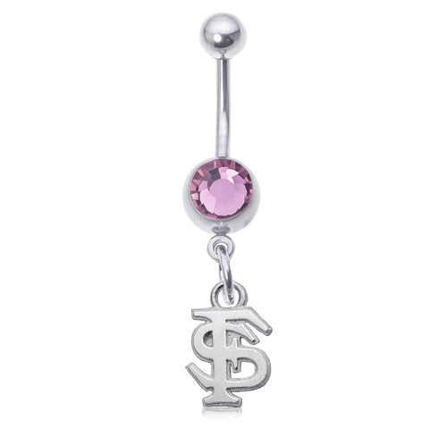 Florida State University Pink Belly Button Ring