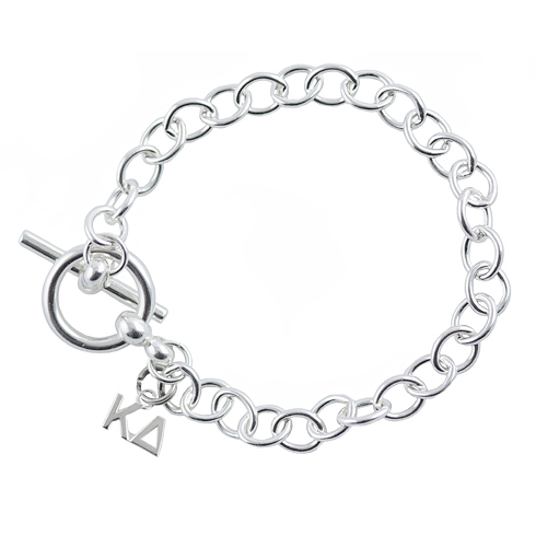 Sterling Silver Kappa Delta Link Bracelet