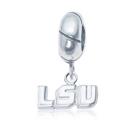 Sterling Silver LSU Charm Bead