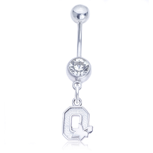 Ohio State Belly Button Ring