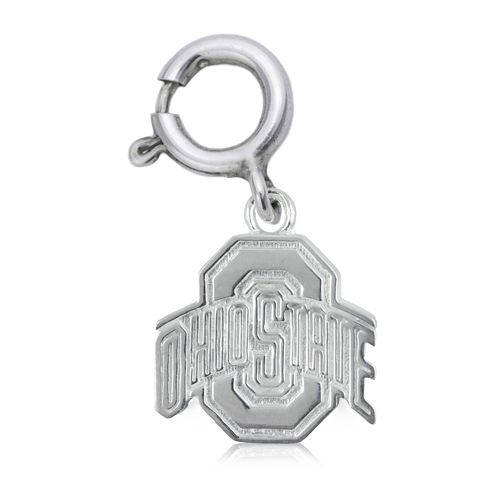 Sterling Silver 3/8in Ohio State University Charm