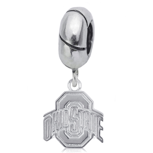 Sterling Silver Ohio State University Charm Bead