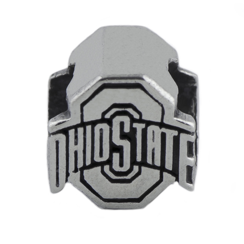 Sterling Silver Ohio State University 3-D Logo Bead