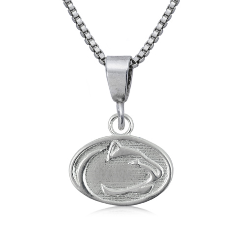 Sterling Silver 16in Penn State University Charm Necklace