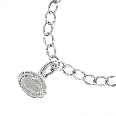 Sterling Silver 7 1/2in Penn State University Mascot Charm Bracelet