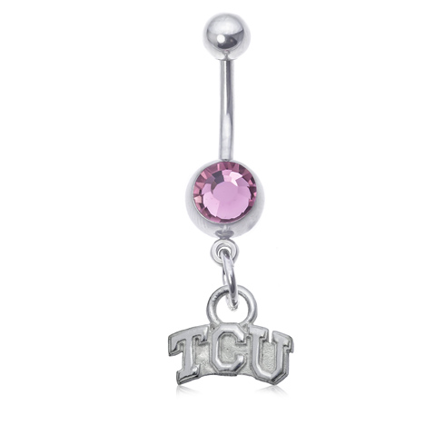 TCU Pink Belly Button Ring