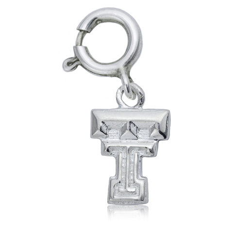 Sterling Silver 3/8in Texas Tech Charm