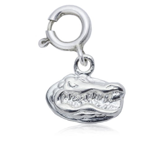 Sterling Silver 3/8in University of Florida Gator Charm    