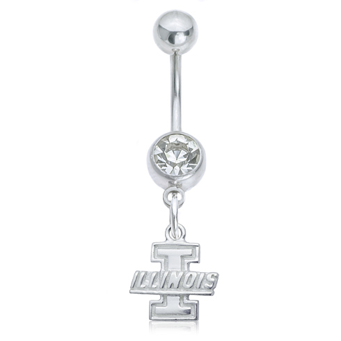 University of Illinois Belly Button Ring