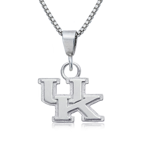 Sterling Silver 16in University of Kentucky Charm Necklace