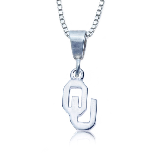 Sterling Silver 16in Charm Oklahoma Necklace