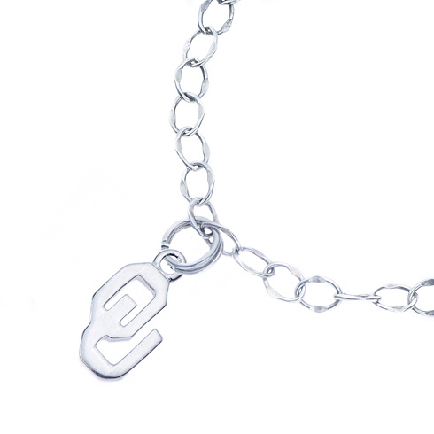 Sterling Silver Charm Oklahoma Bracelet