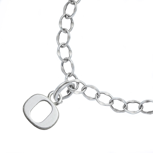 Sterling Silver 7 1/2in University of Oregon Charm Bracelet