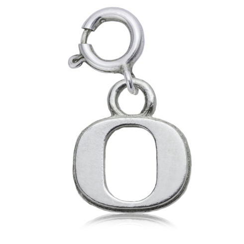 Sterling Silver 3/8in University of Oregon Charm