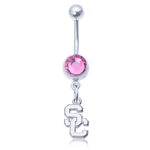 USC Pink Belly Button Ring